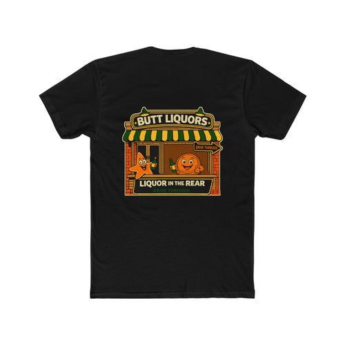 Butt Liquors Chaos Mall Shirt Funny Liquor Store Parody Tee Liquor In The Rear Drive Through Dark Humor Graphic Tshirt