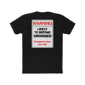 Warning Likely To Become Unhinged Shirt Funny Dark Humor Tee Sarcastic Shirt Gift For Him Gift For Her