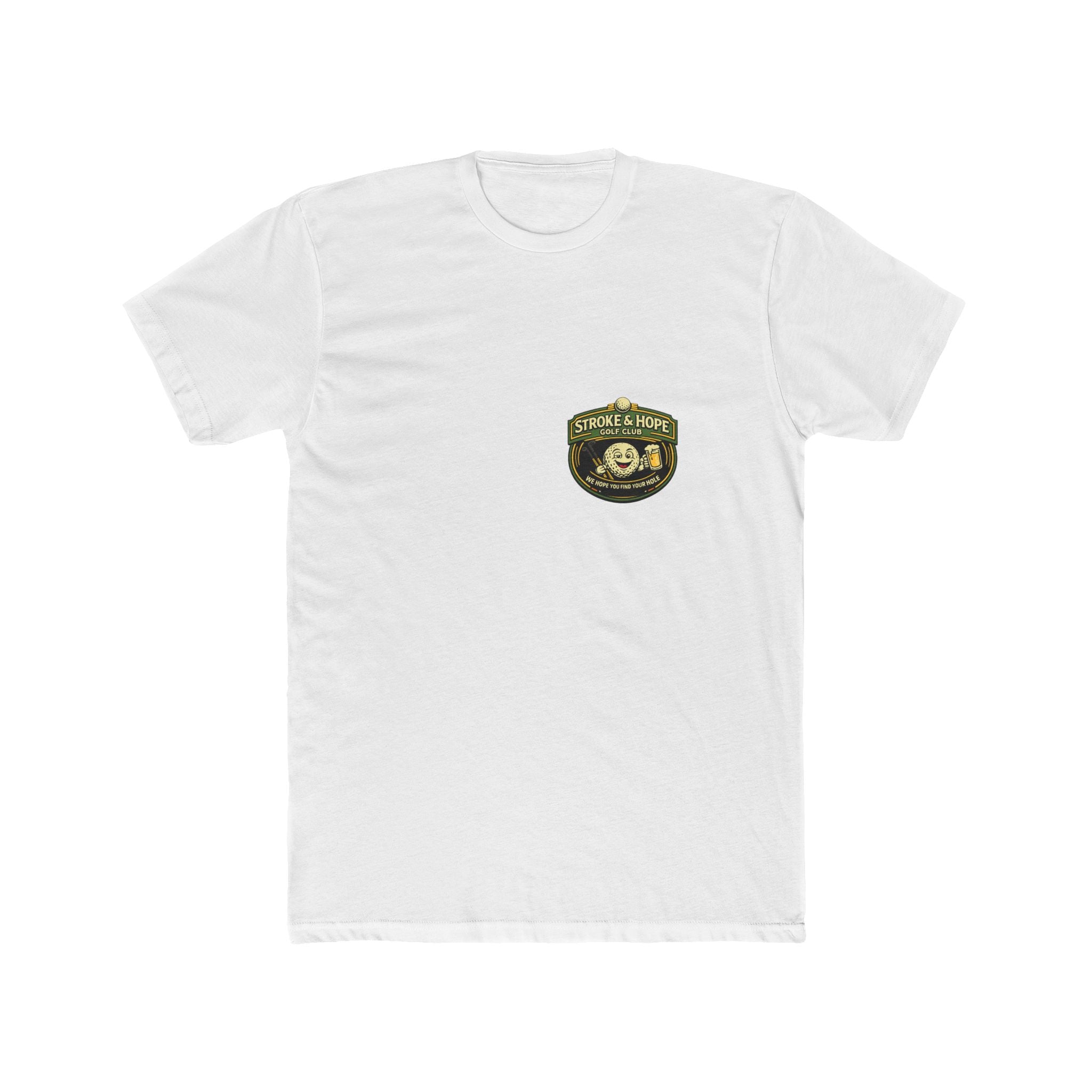 Stroke And Hope Golf Club Shirt Funny Golf Humor Graphic Tee Chaos Mall Store Parody Golf Shirt