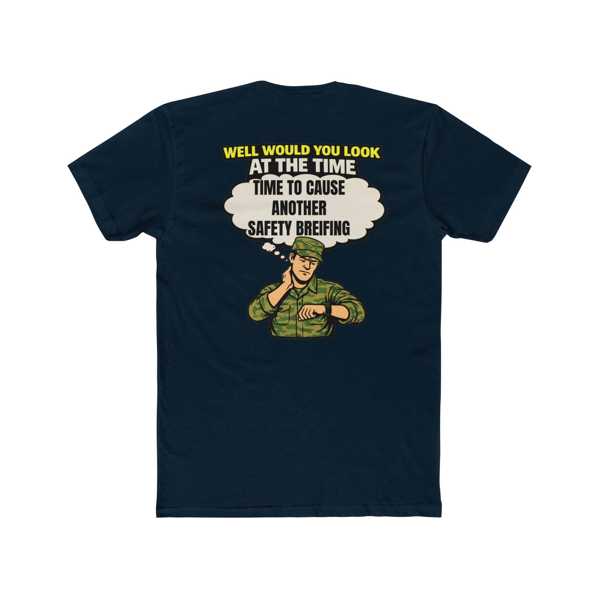 Military humor shirt safety briefing shirt funny army shirt veteran humor tee sarcastic military shirt hurry up and wait shirt barracks humor graphic tee