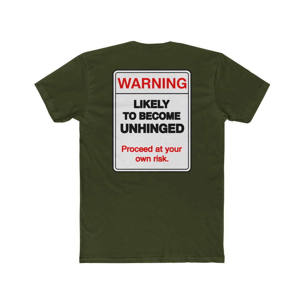 Warning Likely To Become Unhinged Shirt Funny Dark Humor Tee Sarcastic Shirt Gift For Him Gift For Her