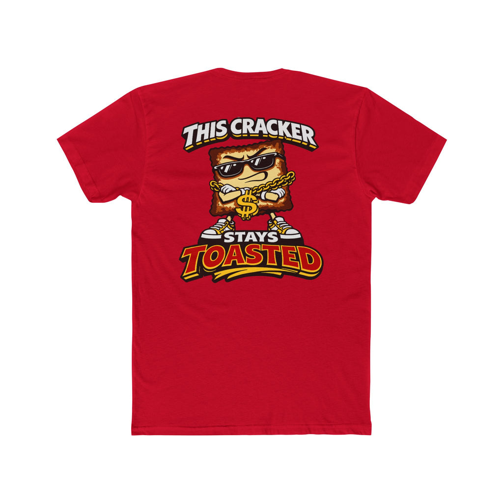 Funny Toasted Cracker Shirt Graphic Tee Streetwear Humor Cartoon Snack Shirt Edgy Funny Shirt Chaos Cracker Collection