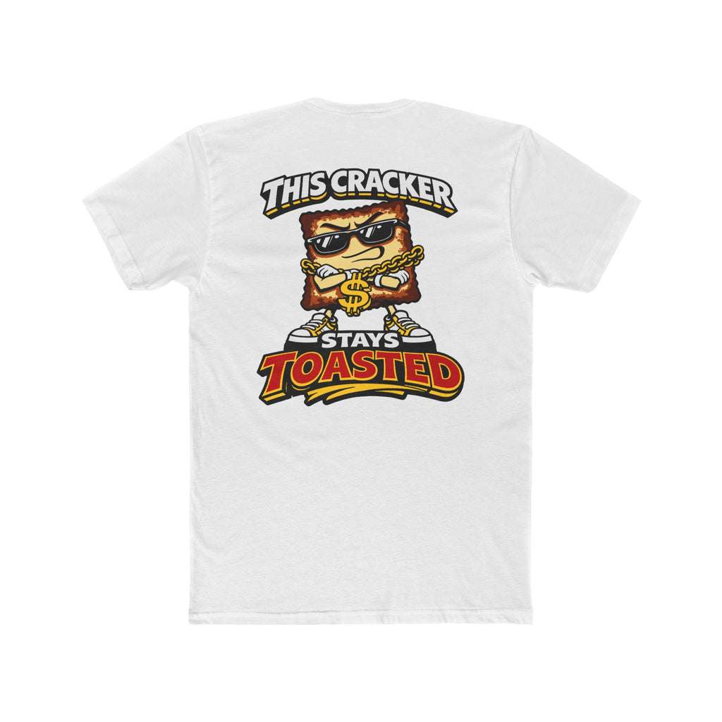 Funny Toasted Cracker Shirt Graphic Tee Streetwear Humor Cartoon Snack Shirt Edgy Funny Shirt Chaos Cracker Collection