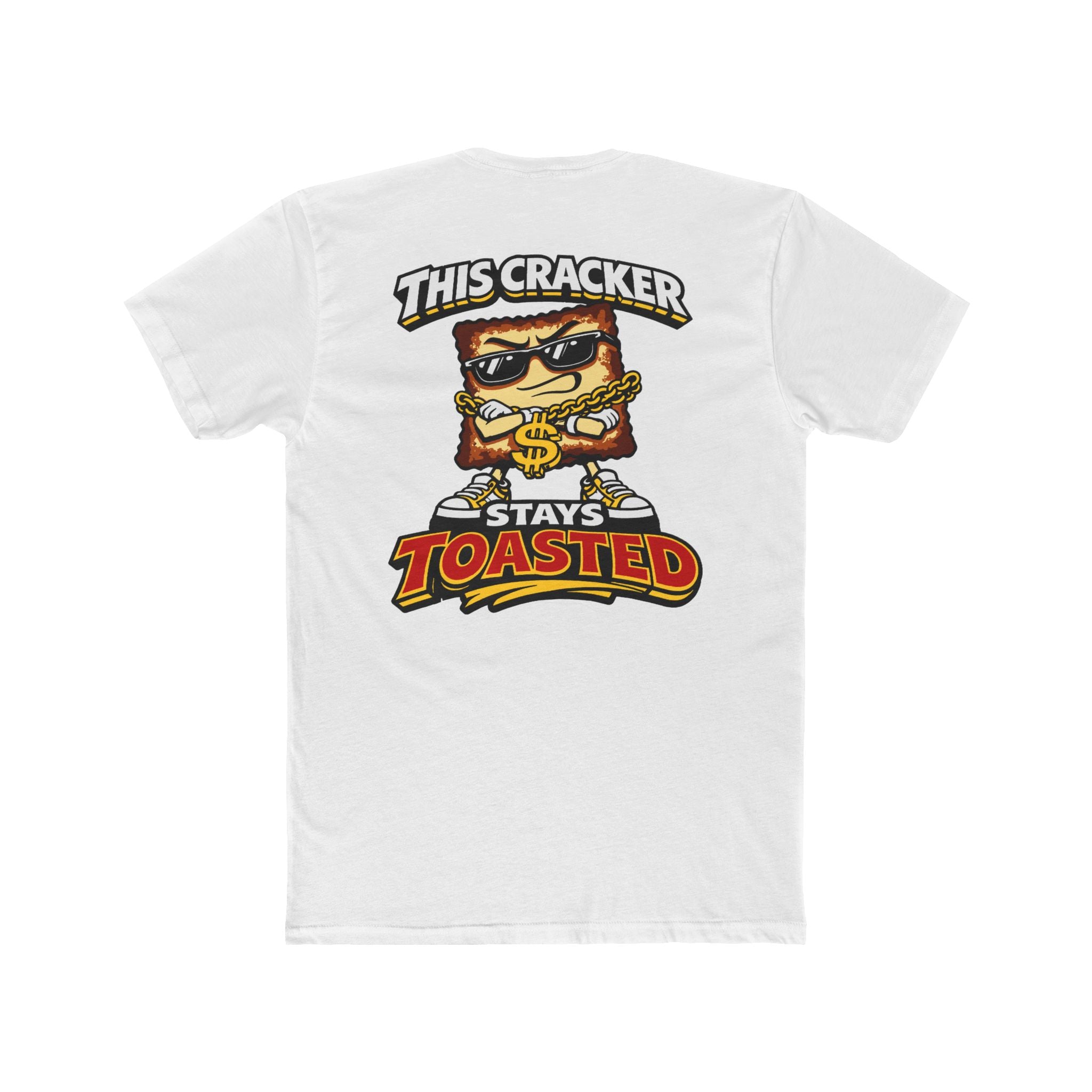 Funny Toasted Cracker Shirt Graphic Tee Streetwear Humor Cartoon Snack Shirt Edgy Funny Shirt Chaos Cracker Collection
