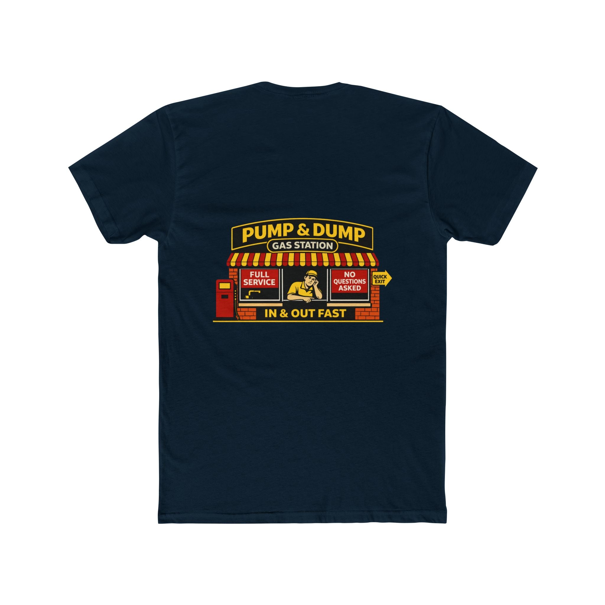 Pump and Dump Gas Station Shirt Funny Gas Station T Shirt Dark Humor Tee Chaos Mall Graphic Tee Mens Sarcastic Shirt
