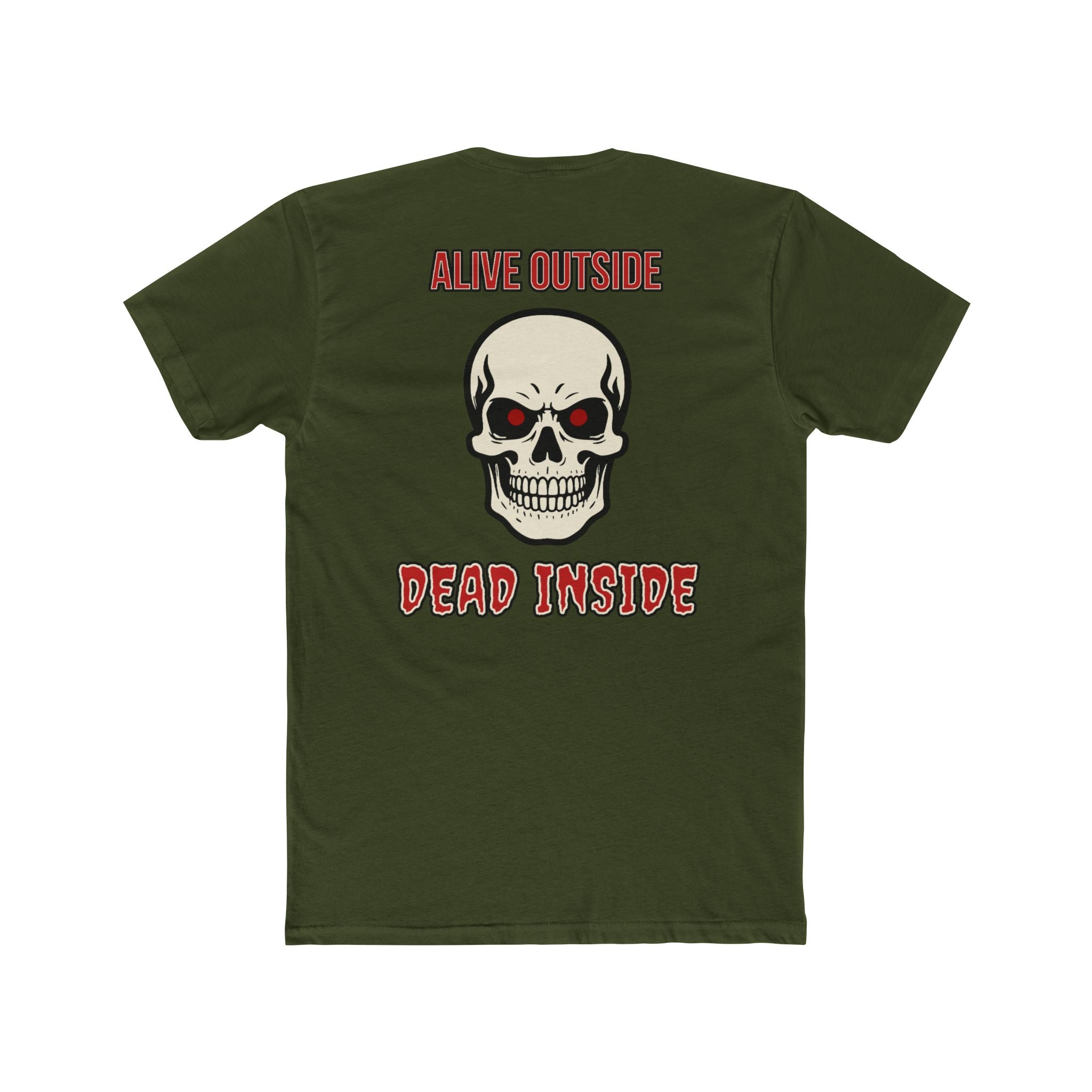 Alive Outside Dead Inside Shirt Dark Humor Graphic Tee Grim Reaper Skull Funny Sarcastic Shirt Gift For Introverts