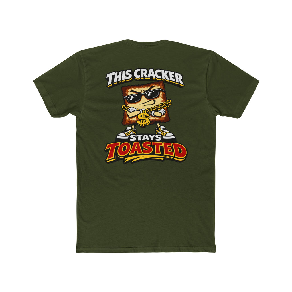 Funny Toasted Cracker Shirt Graphic Tee Streetwear Humor Cartoon Snack Shirt Edgy Funny Shirt Chaos Cracker Collection