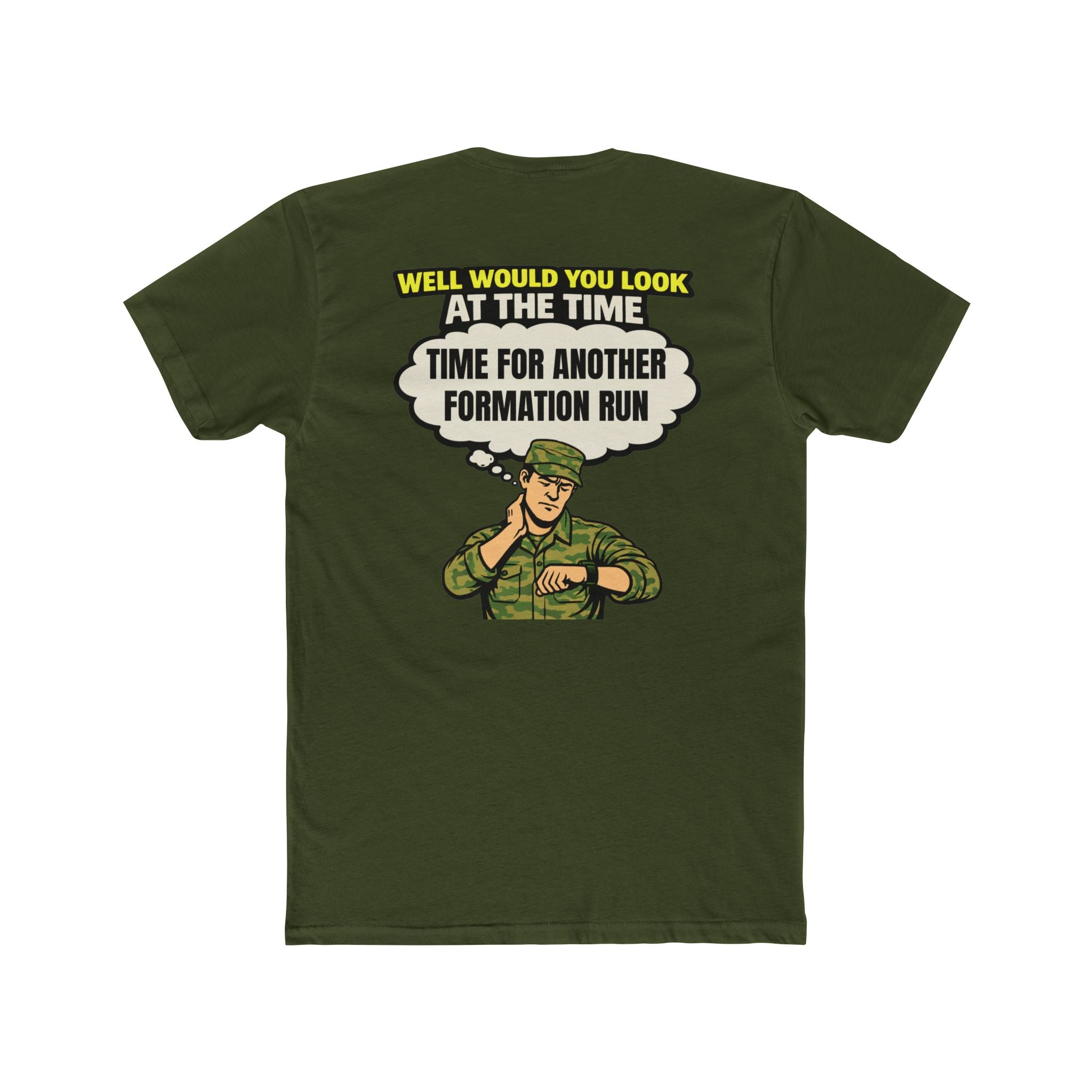 Military humor shirt formation run shirt funny army shirt hurry up and wait tee veteran humor shirt sarcastic military tee barracks humor shirt