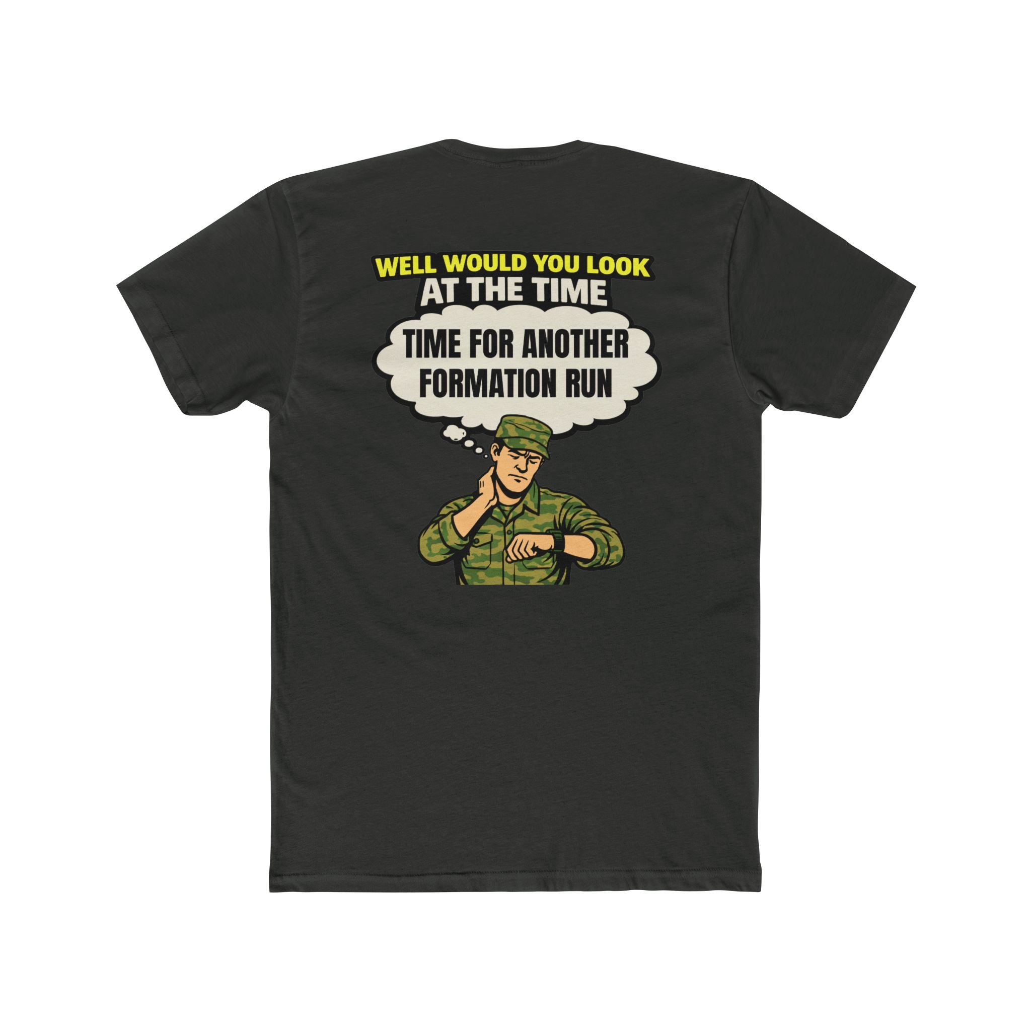 Military humor shirt formation run shirt funny army shirt hurry up and wait tee veteran humor shirt sarcastic military tee barracks humor shirt
