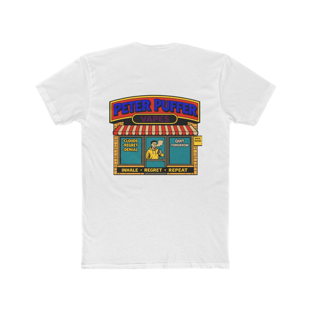 Peter puffer vapes shirt funny vape shirt chaos mall shirt parody store shirt dark humor tee sarcastic humor shirt funny graphic tee edgy humor shirt