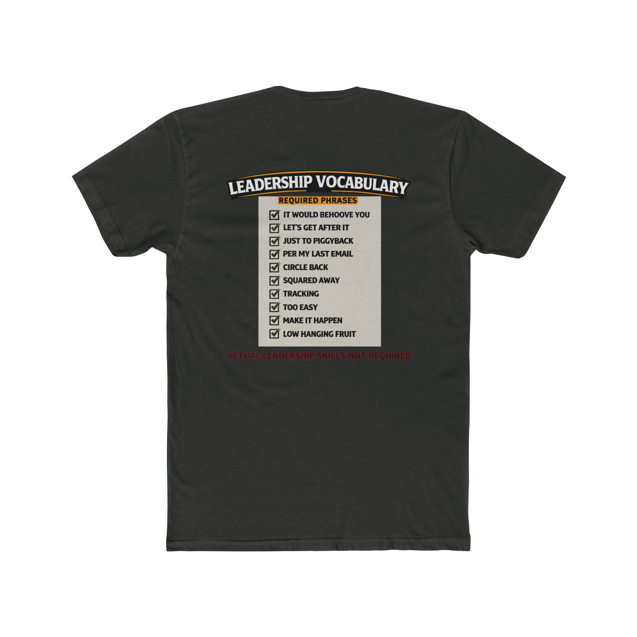 Leadership Vocabulary Shirt Military Humor Funny Army Leadership Shirt Veteran Humor Graphic Tee