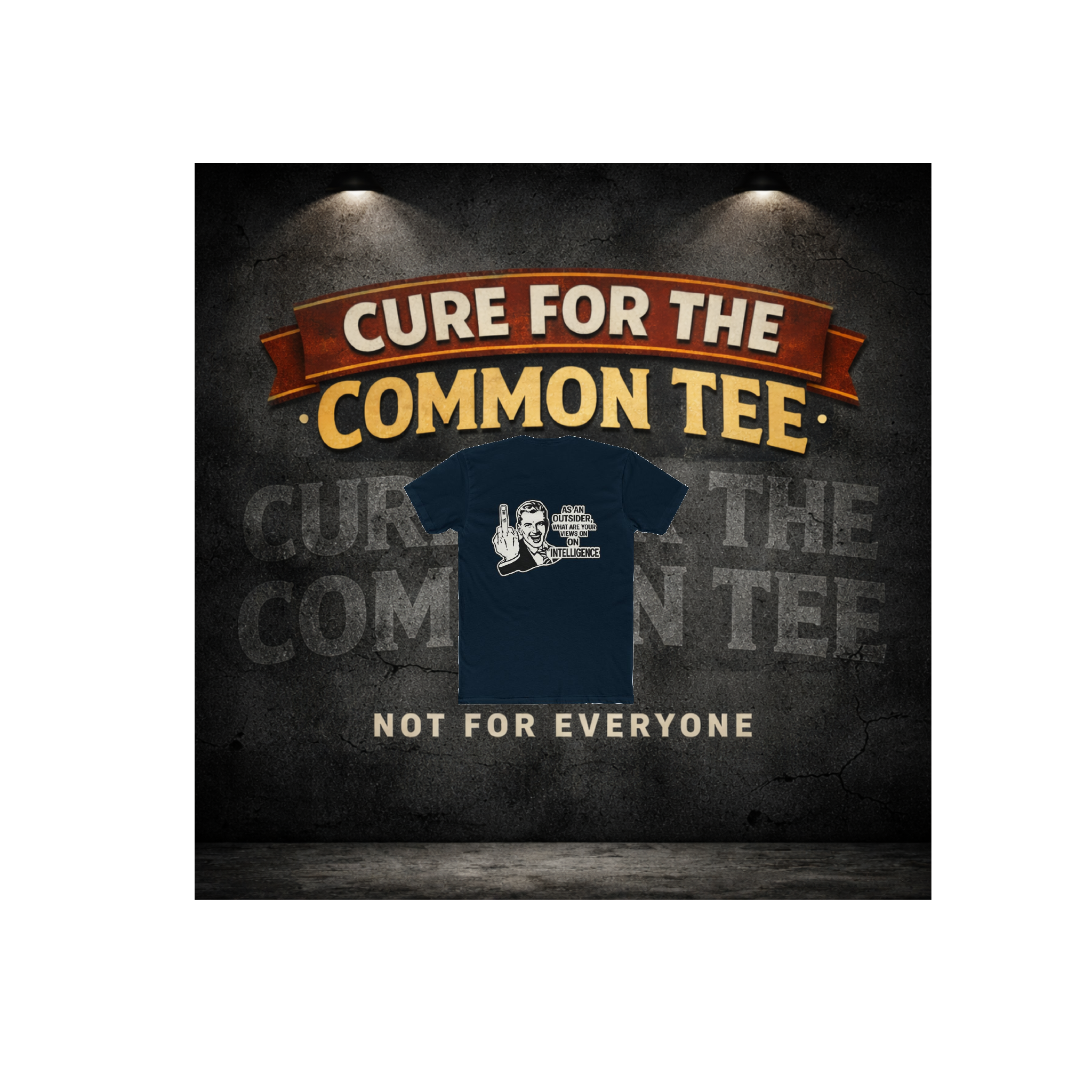 As an Outsider What Are Your Views on Intelligence – Funny Sarcastic Insult – Funny Dark Humor Graphic Tee | Cure For The Common Tee