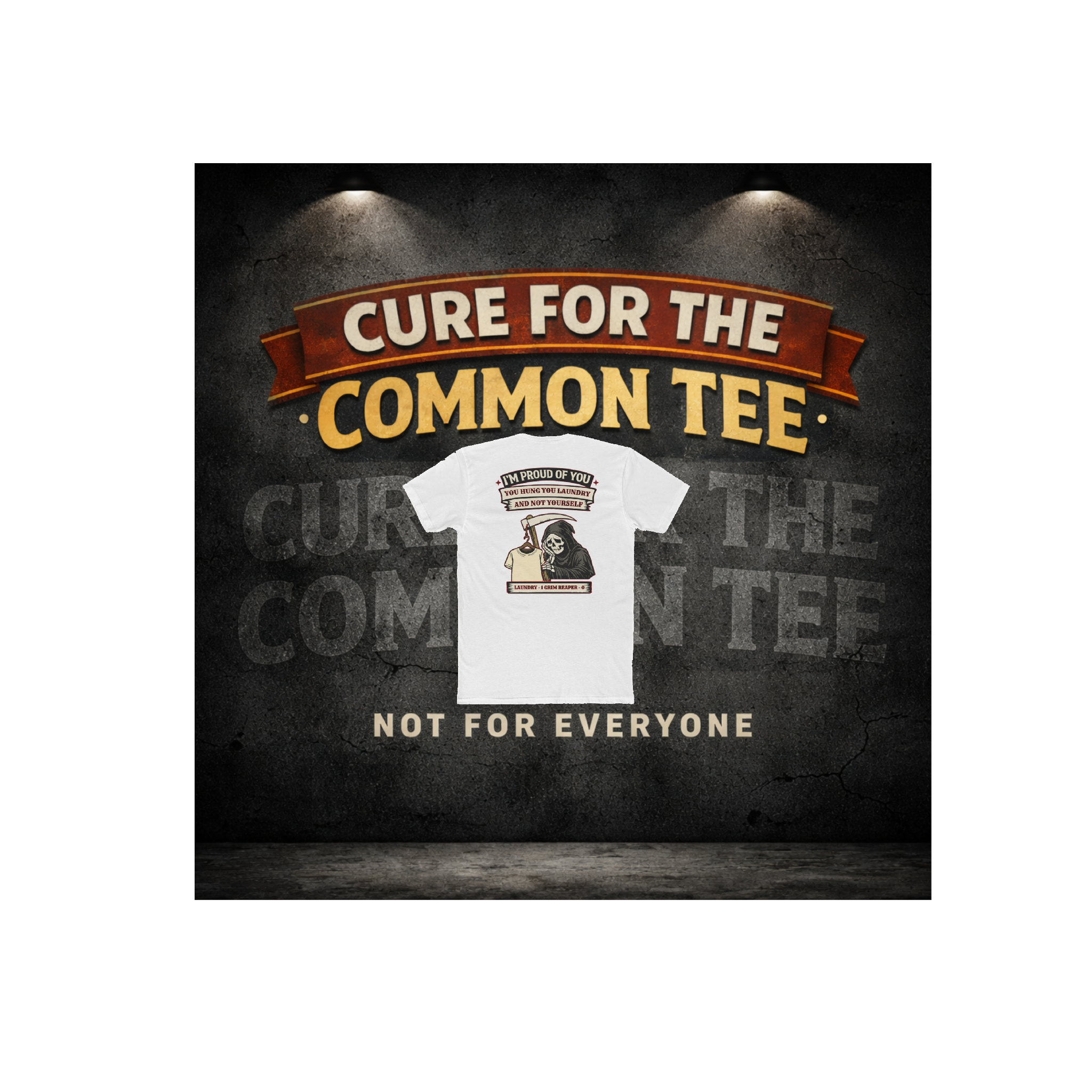 I’m Proud of You You Cut Your Hair – Dark Humor Grim Reaper Scoreboard Tee – Funny Dark Humor Graphic Tee | Cure For The Common Tee