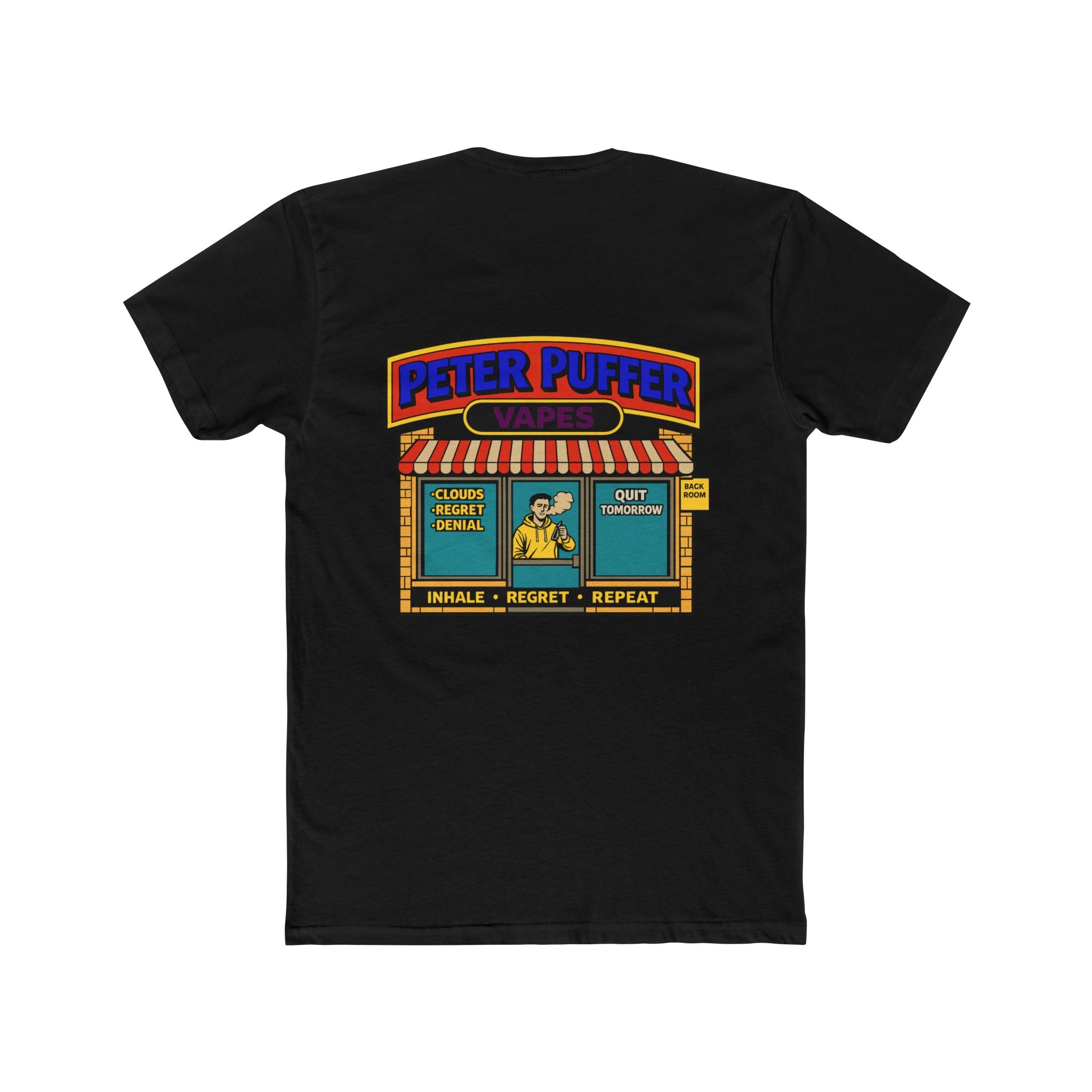 Peter puffer vapes shirt funny vape shirt chaos mall shirt parody store shirt dark humor tee sarcastic humor shirt funny graphic tee edgy humor shirt