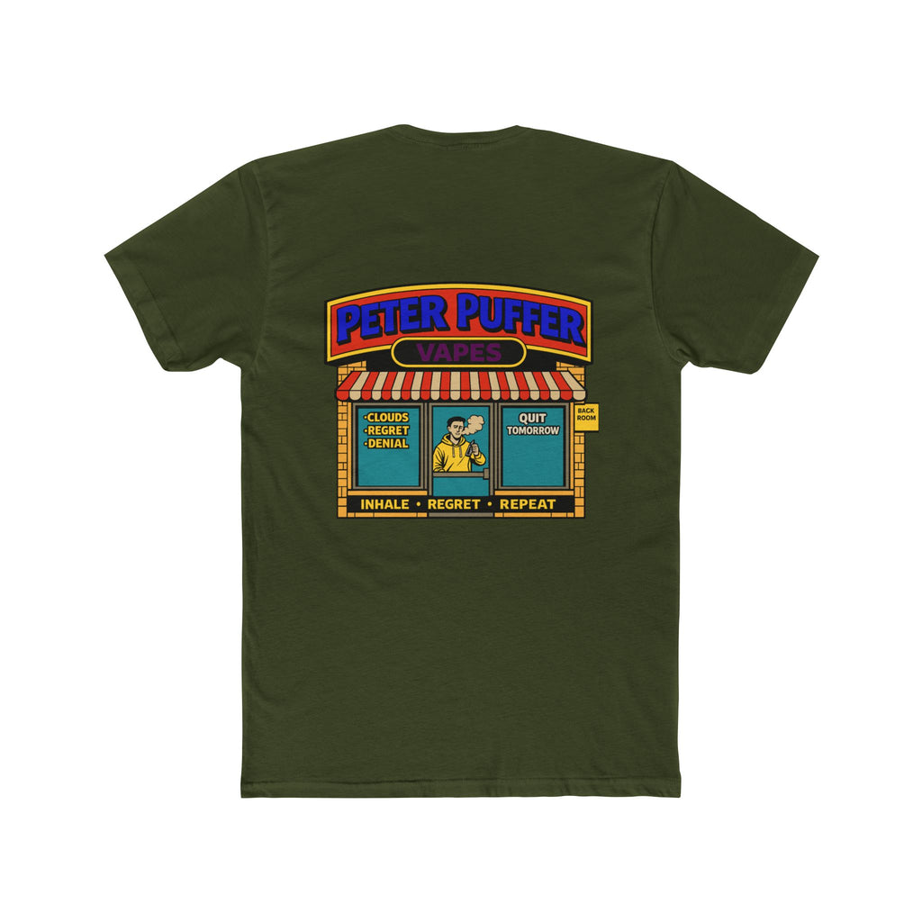 Peter puffer vapes shirt funny vape shirt chaos mall shirt parody store shirt dark humor tee sarcastic humor shirt funny graphic tee edgy humor shirt