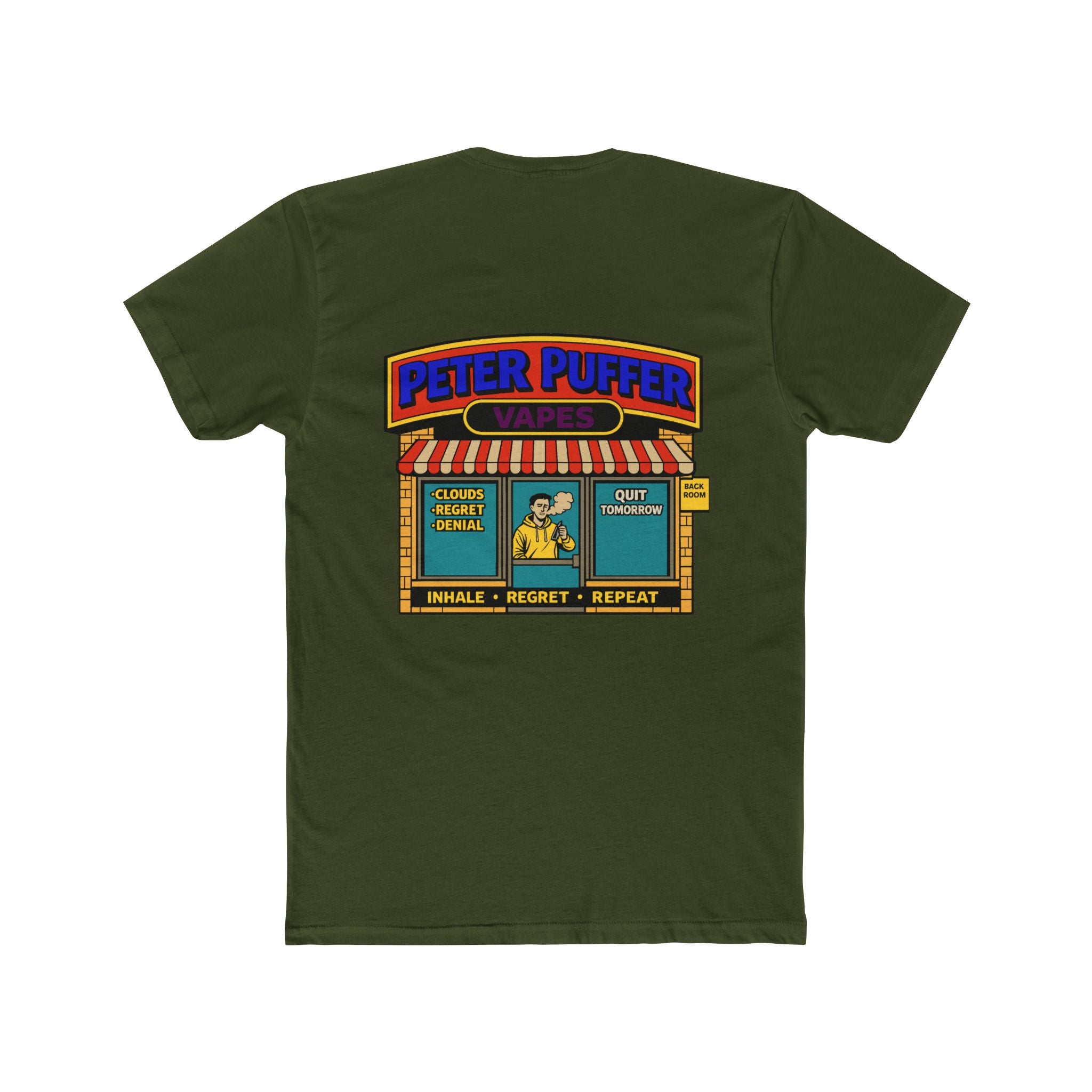 Peter puffer vapes shirt funny vape shirt chaos mall shirt parody store shirt dark humor tee sarcastic humor shirt funny graphic tee edgy humor shirt