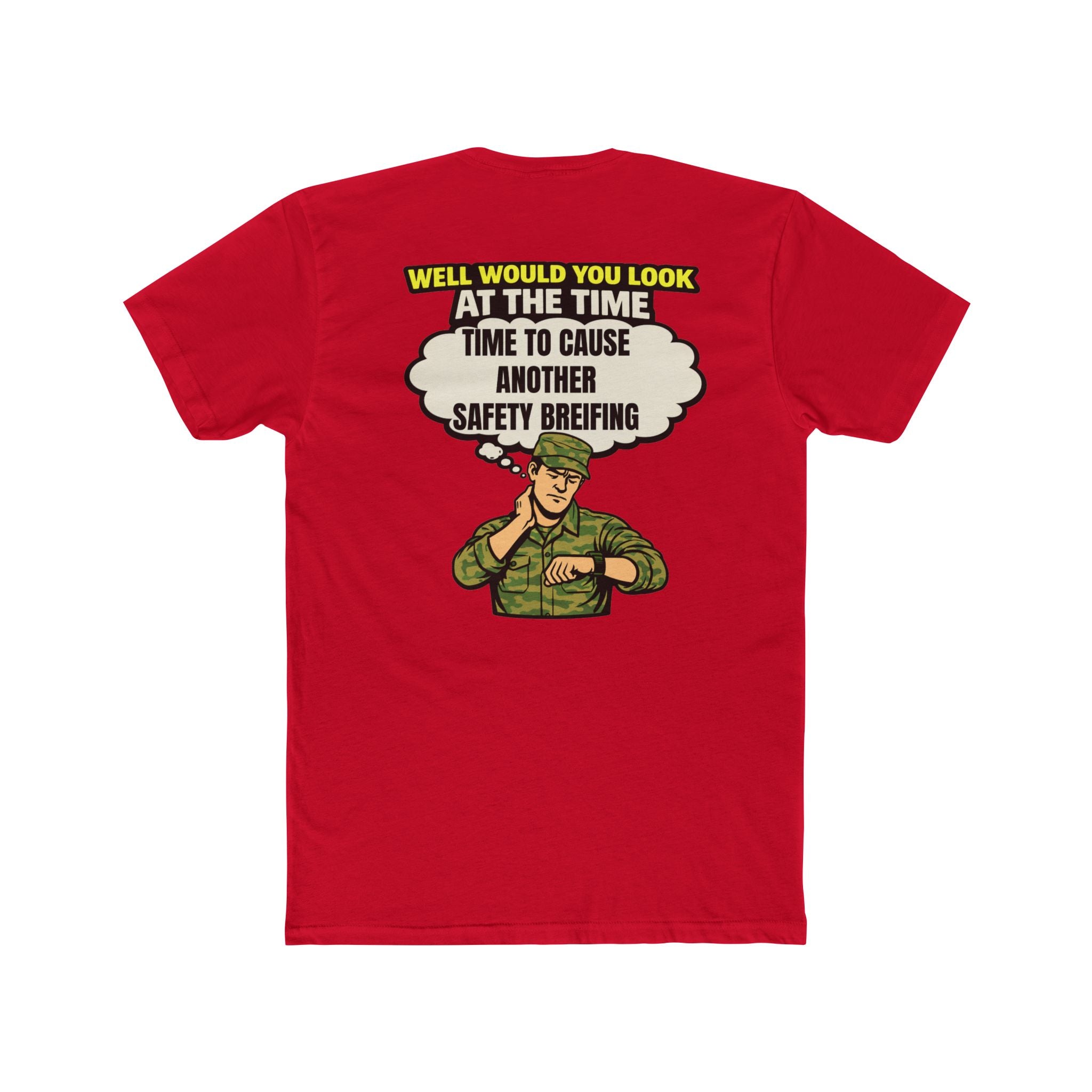 Military humor shirt safety briefing shirt funny army shirt veteran humor tee sarcastic military shirt hurry up and wait shirt barracks humor graphic tee