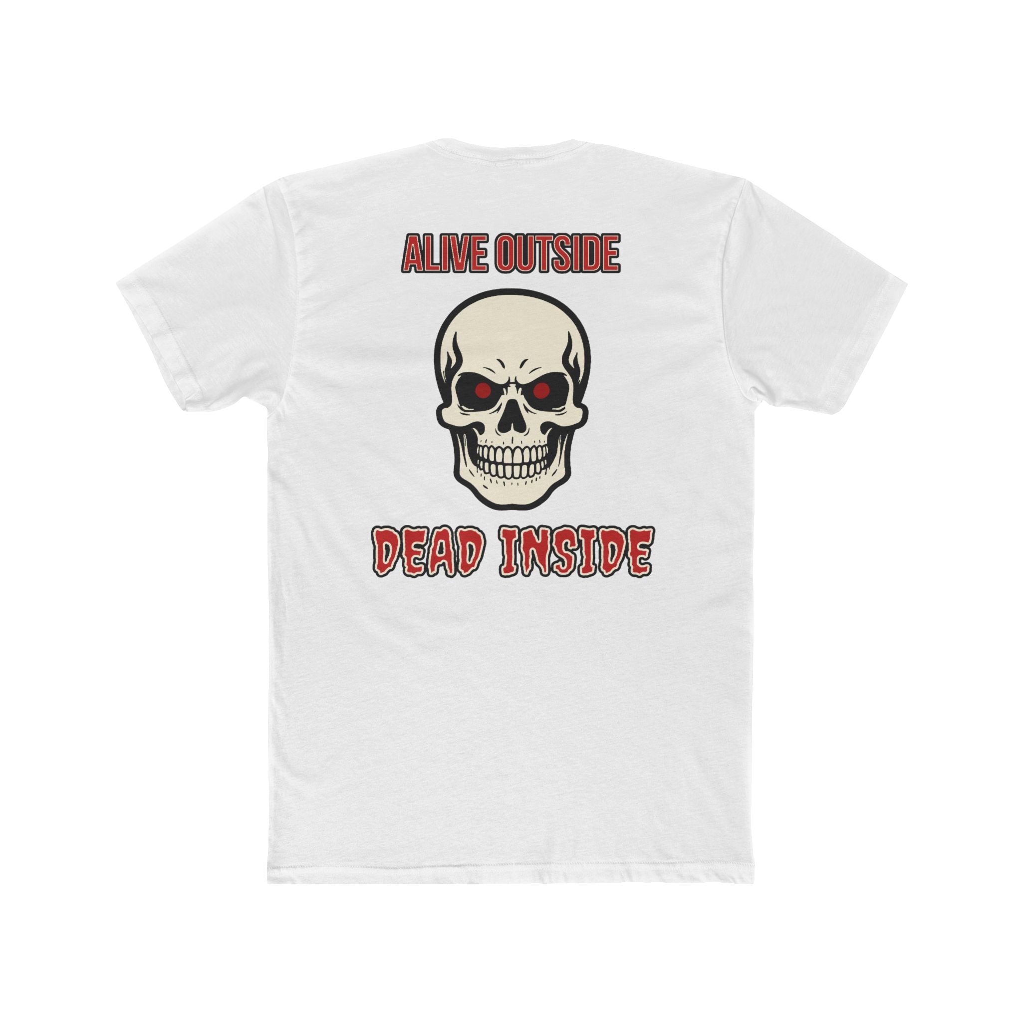 Alive Outside Dead Inside Shirt Dark Humor Graphic Tee Grim Reaper Skull Funny Sarcastic Shirt Gift For Introverts