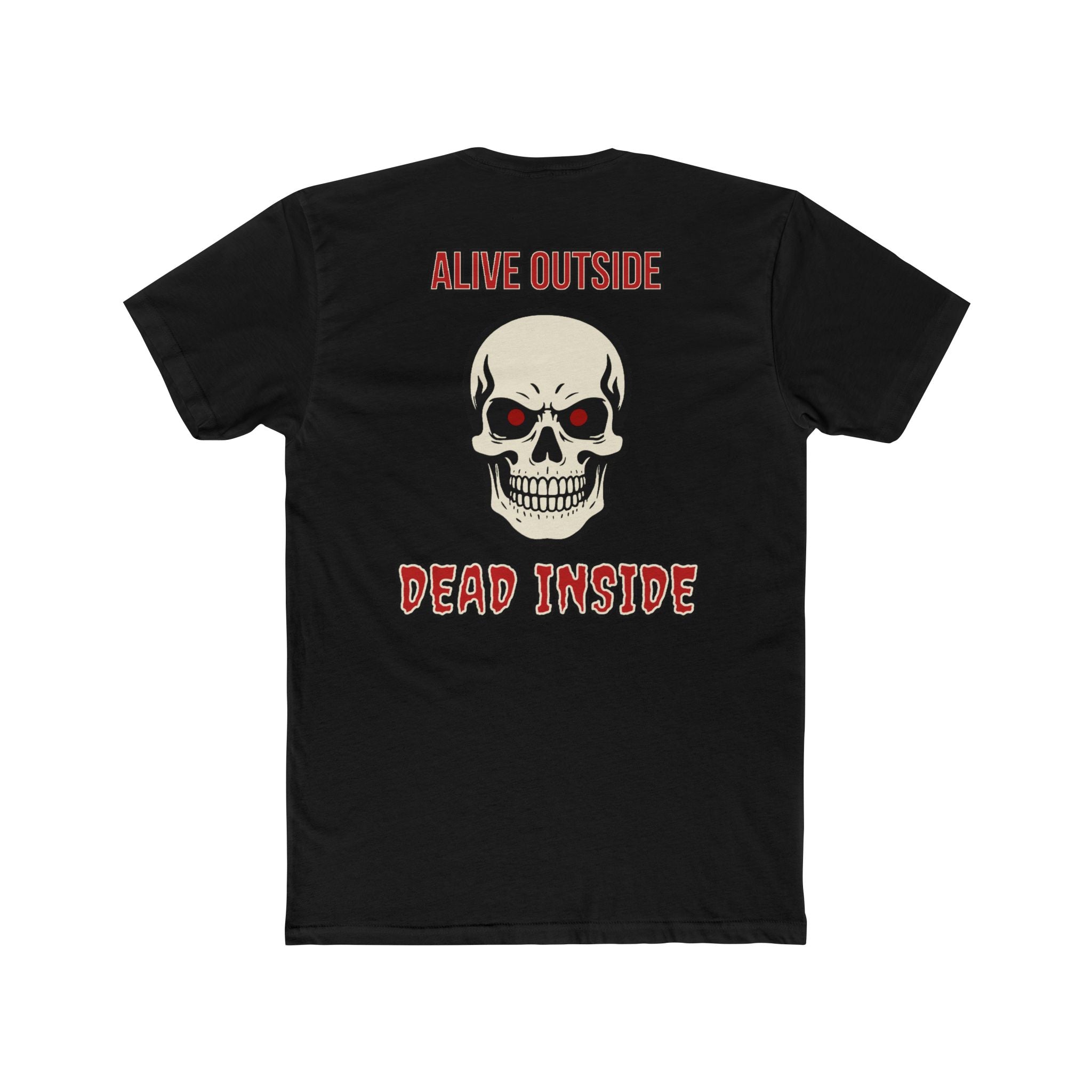 Alive Outside Dead Inside Shirt Dark Humor Graphic Tee Grim Reaper Skull Funny Sarcastic Shirt Gift For Introverts