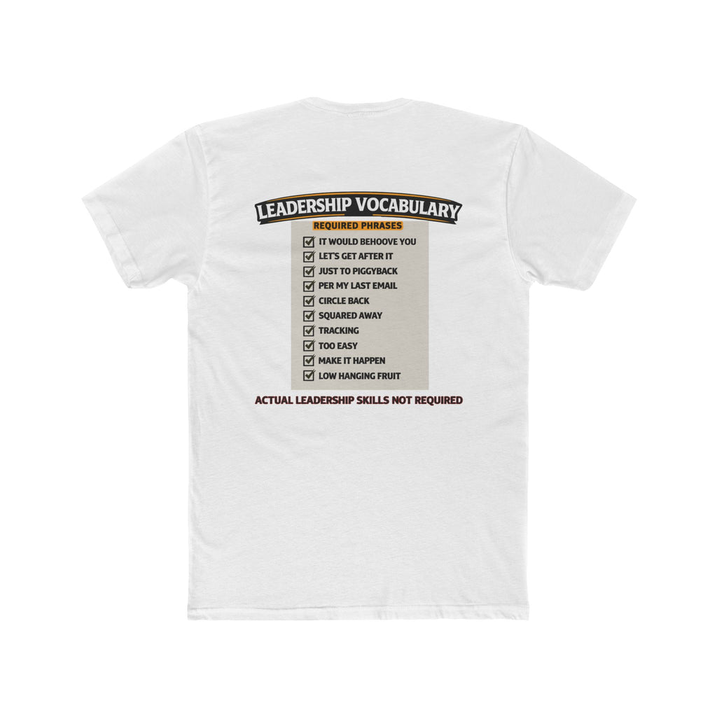 Leadership Vocabulary Shirt Military Humor Funny Army Leadership Shirt Veteran Humor Graphic Tee