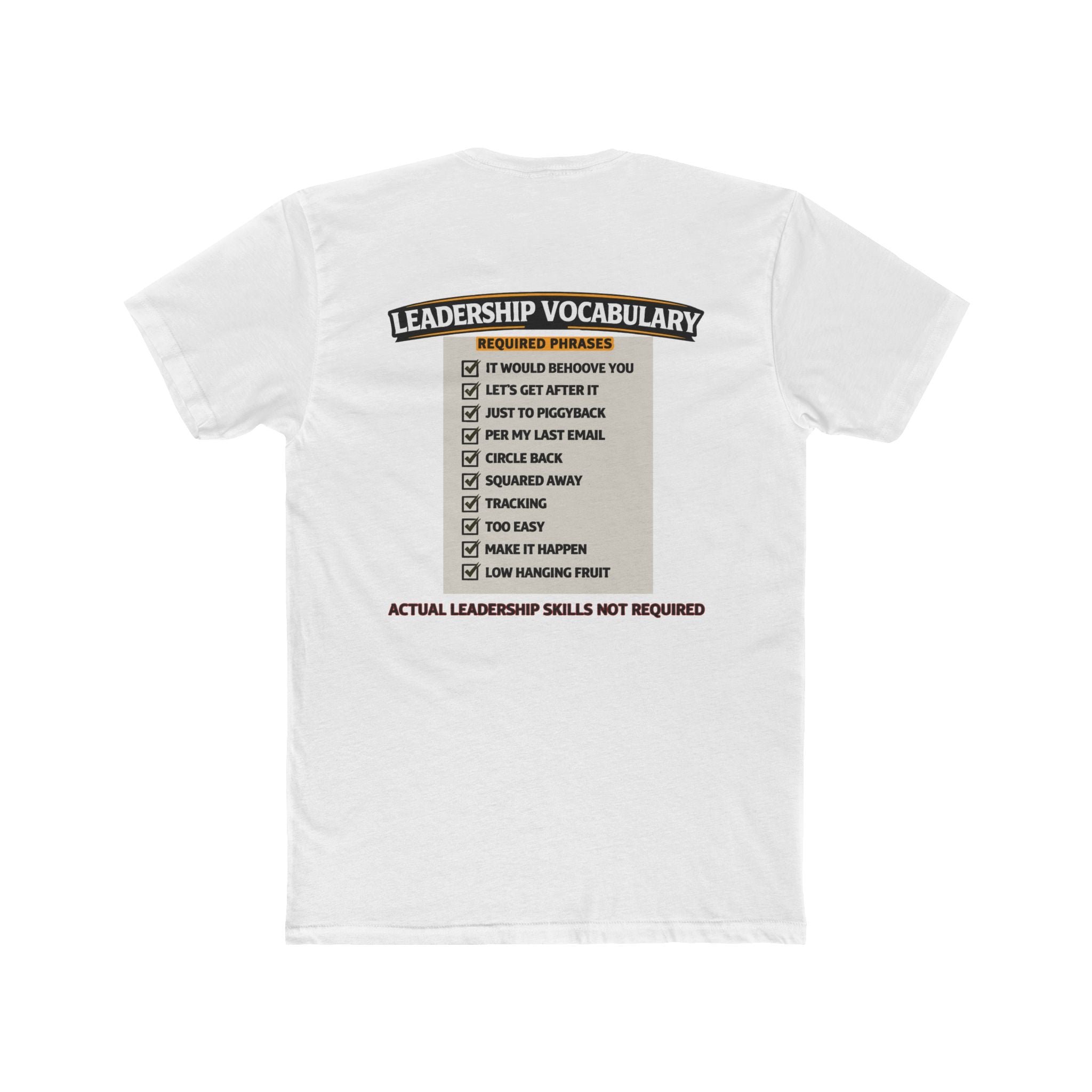 Leadership Vocabulary Shirt Military Humor Funny Army Leadership Shirt Veteran Humor Graphic Tee