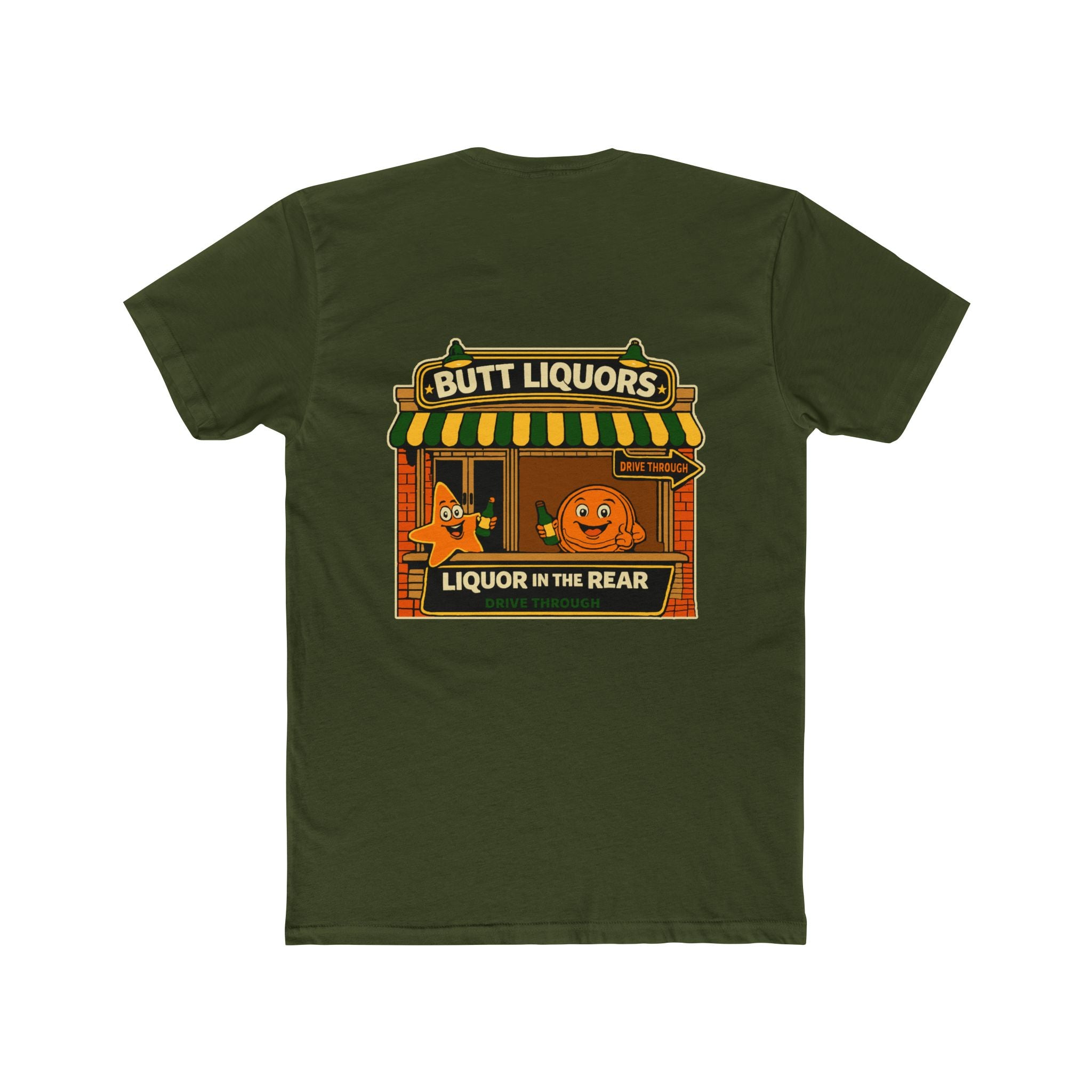 Butt Liquors Chaos Mall Shirt Funny Liquor Store Parody Tee Liquor In The Rear Drive Through Dark Humor Graphic Tshirt