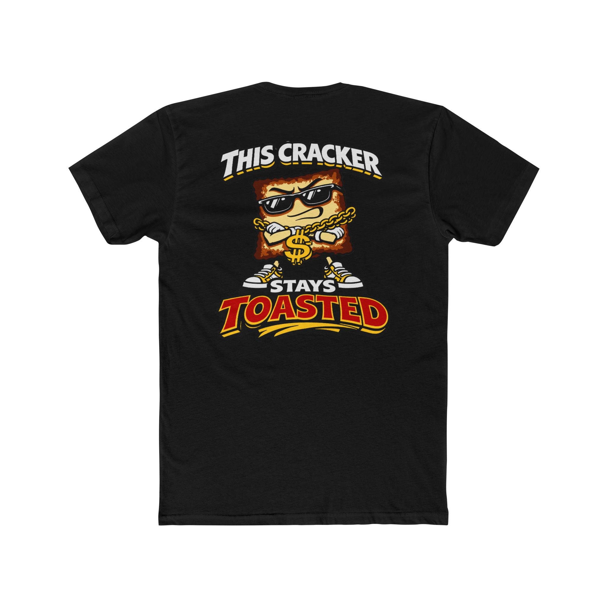 Funny Toasted Cracker Shirt Graphic Tee Streetwear Humor Cartoon Snack Shirt Edgy Funny Shirt Chaos Cracker Collection