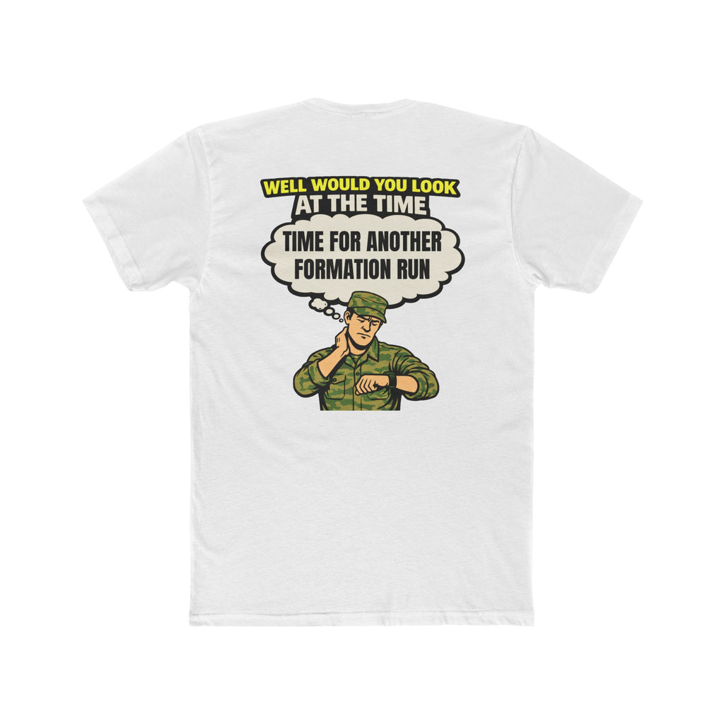 Military humor shirt formation run shirt funny army shirt hurry up and wait tee veteran humor shirt sarcastic military tee barracks humor shirt