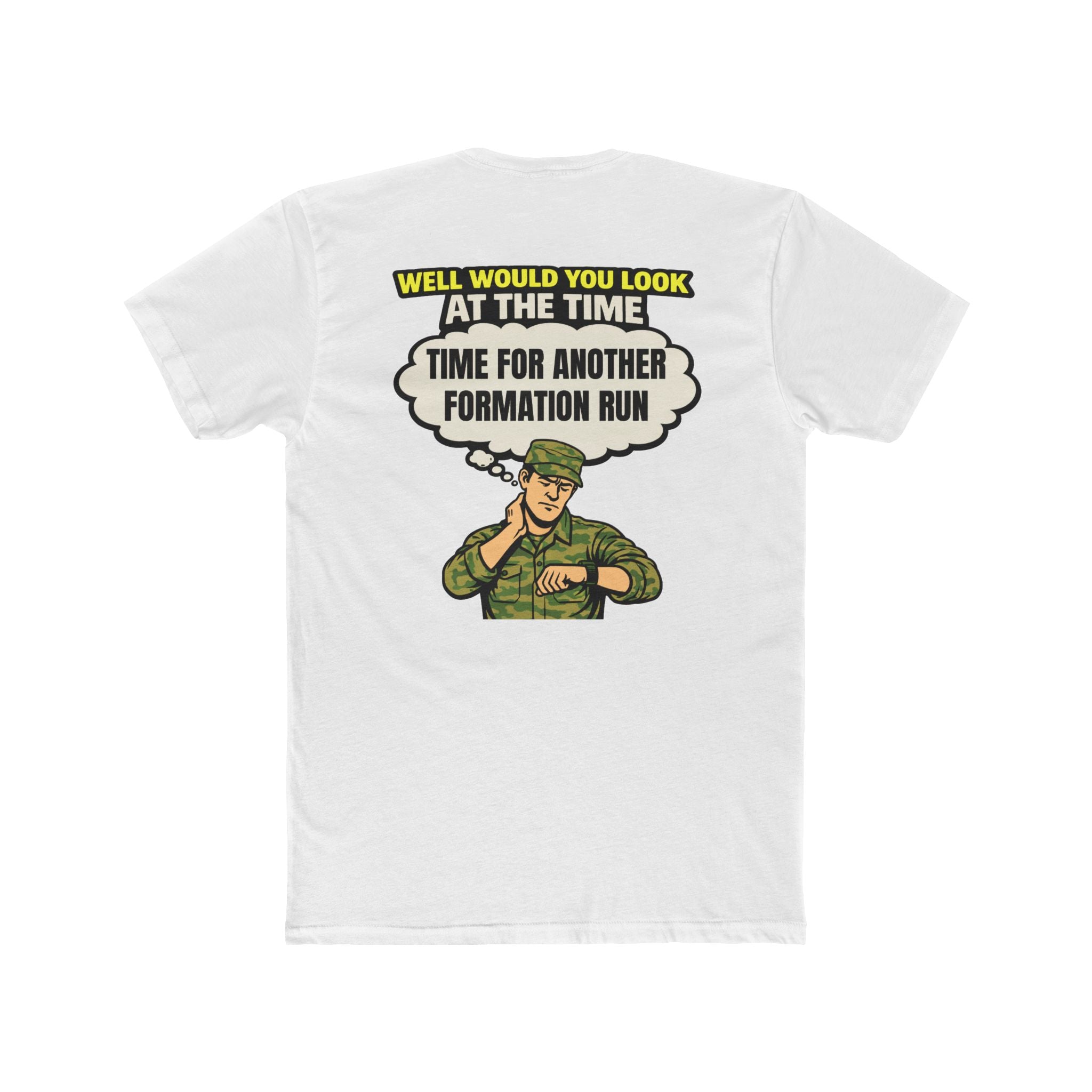 Military humor shirt formation run shirt funny army shirt hurry up and wait tee veteran humor shirt sarcastic military tee barracks humor shirt