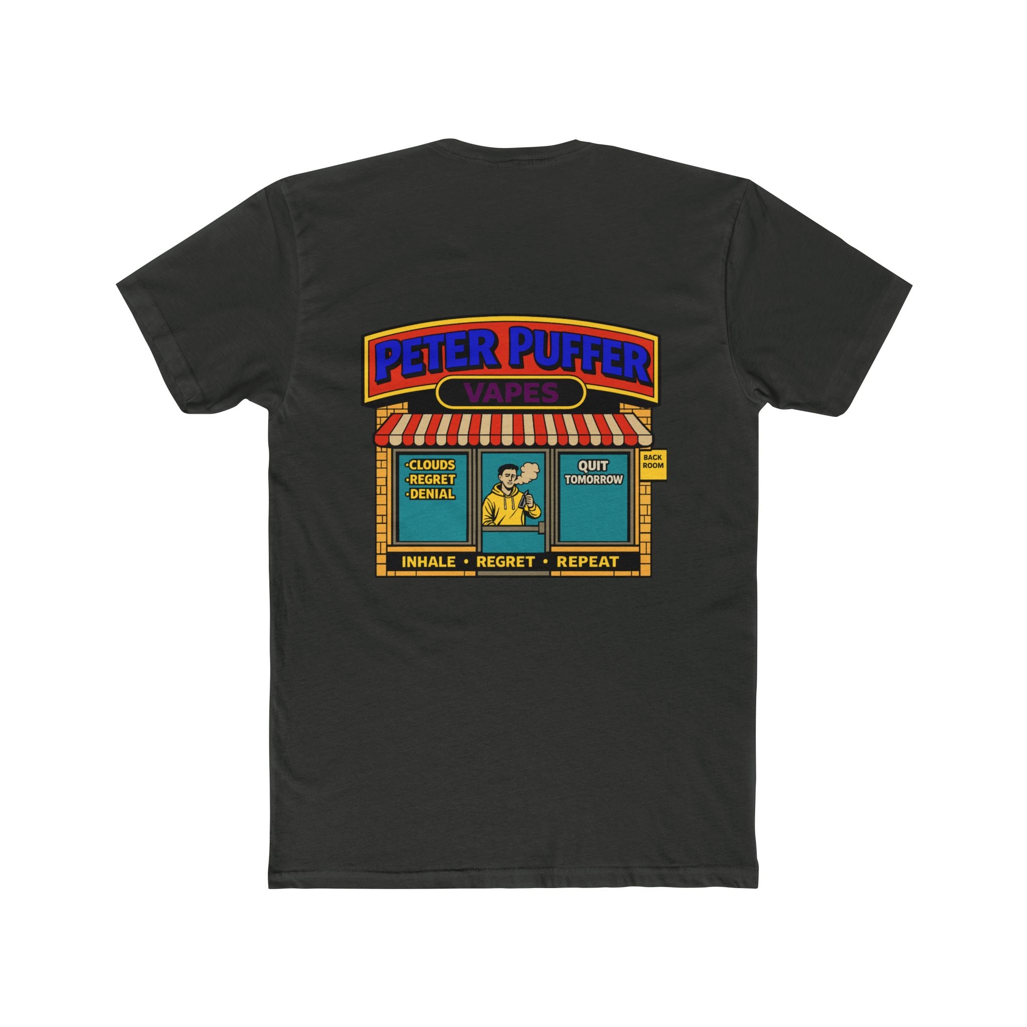 Peter puffer vapes shirt funny vape shirt chaos mall shirt parody store shirt dark humor tee sarcastic humor shirt funny graphic tee edgy humor shirt